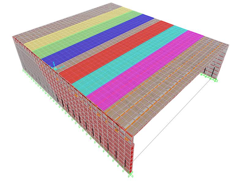CSiBridge model of the redesigned Queen Mary overpass
