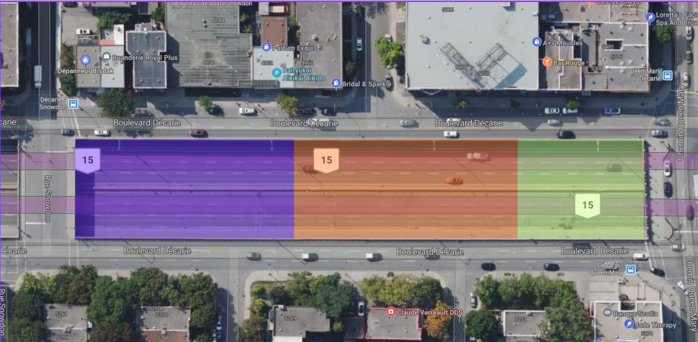 Three-phase construction sequencing over the expressway
